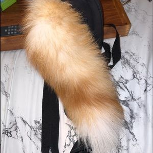 Fox tail purse charm